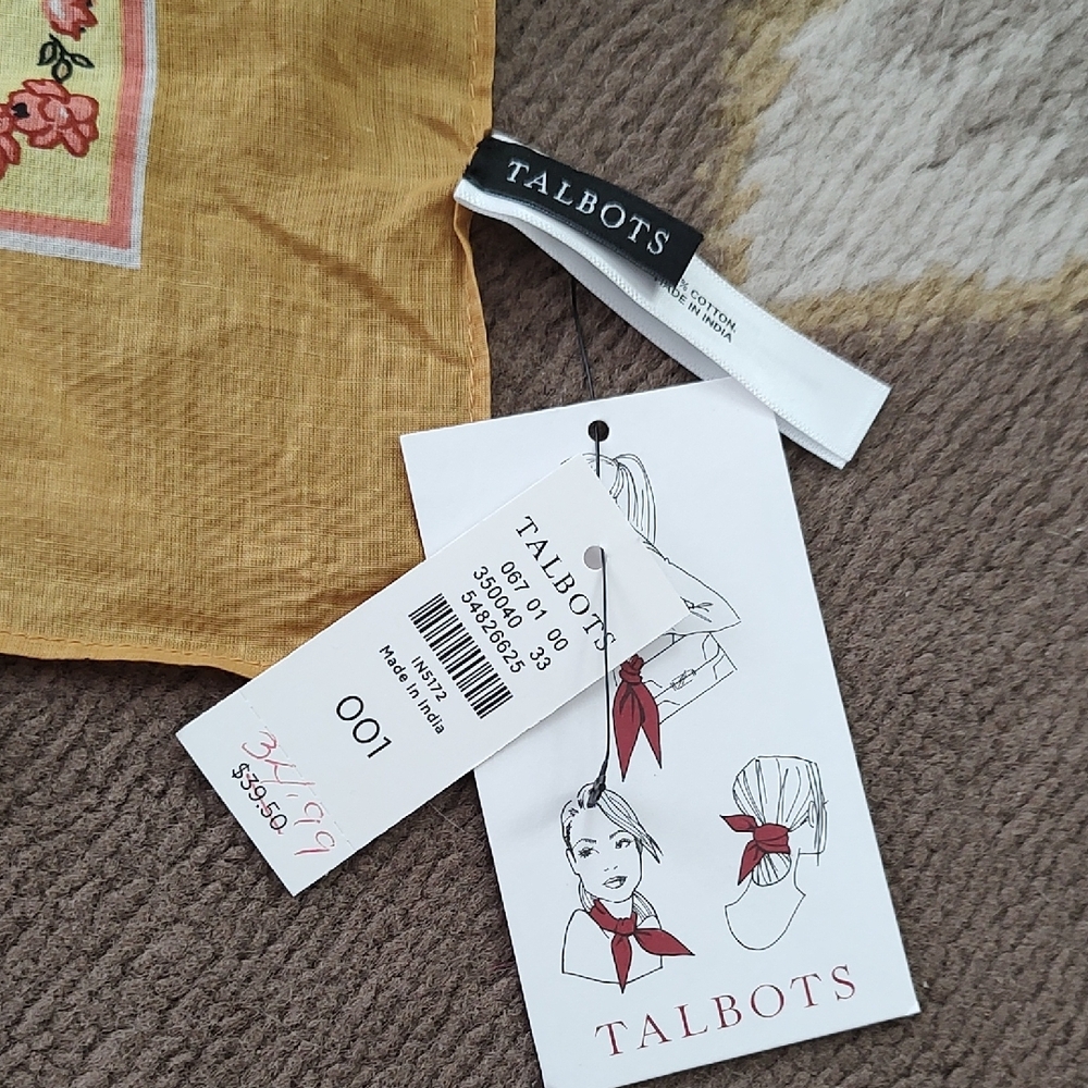 Talbots Golden Scarf NWT - Picture 5 of 5